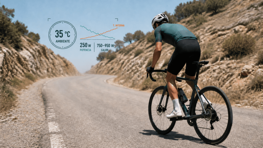 calor y ciclismo